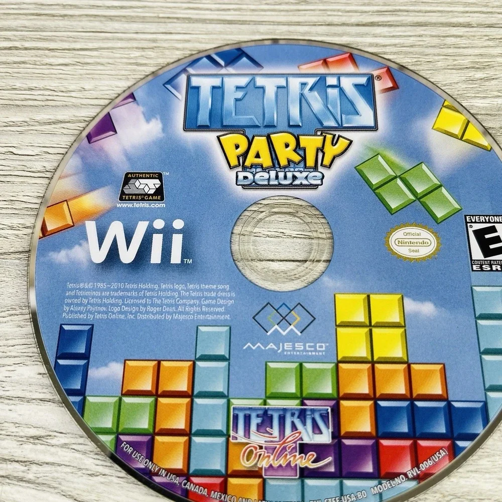 Tetris Party Deluxe Nintendo Wii 2010 Game Disc Only